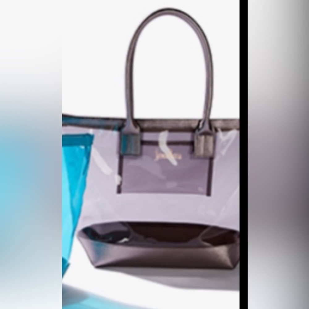 Neiman Marcus Clear VIP Tote Bag - White or Taupe - NWT - Picture 9 of 9